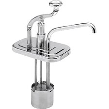 38558 - Stainless Steel Chocolate Pump fits 2-1/2 qt 38508 Fountain Jar 7-1/2", 4", 10" - Stainless Steel