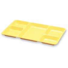 62081 - 5-Compartment Duo Stack Tray 13", 7", - Yellow