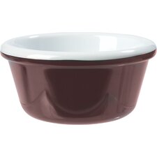 43918408 - Smooth Ramekin 4.8 oz - White-Brown