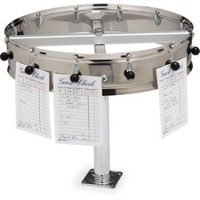 3812CM - 12 Clip Counter Mt. Order Wheel 14" - Stainless Steel