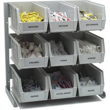 381109LG - PACKET RACK 9 EA 3.5QT CONTNRS
