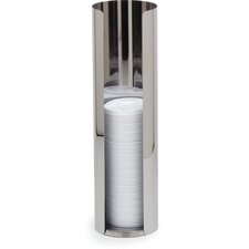 38845L - XLarge Hanging Lid Dispenser, for lids up to 5" 5-1/8" - Stainless Steel