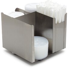388804RL - 4 Station Rotating Dispenser 8-1/2", 8-1/2", 7-1/2"