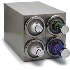 38884GS - 4 Cup Dispenser, Square Cabinet Model 25", 14", 14-7/8" - Stainless Steel