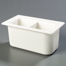 CM110302 - Coldmaster® 6" Third-size Divided Food Pan - White