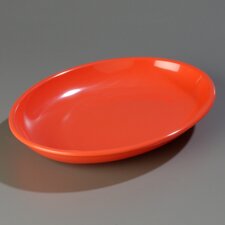 791652 - Designer Displayware™ 3 qt Oval Platter 16" x 12" - Sunset Orange