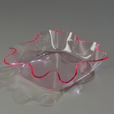 883105 - CROCK NAPKIN 9X10X2 RIMGLW RED