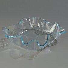 883114 - CROCK NAPKIN 9X10X2 RIMGLW BLU