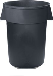 44 GAL ROUND TRASH CAN GRAY 34104423