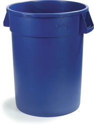 44 GAL ROUND TRASH CAN BLUE 34104414