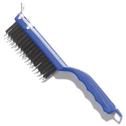 4067100 - Plastic Handle Scraper w/Carbon Steel Bristles 10-7/8"