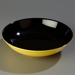8913405 - Mosaic™ 10 lb Pasta Bowl 13" - Black-Yellow