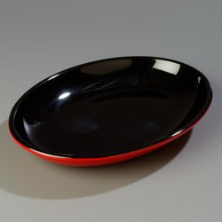 8916404 - Mosaic™ 3 qt Oval Platter 16" x 12" - Black-Red
