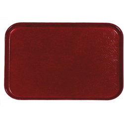 2216FG97030 - Glasteel™ Solid Rectangular Tray 22-1/8", 16", 1-1/16" - Cherry Red