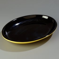 8918405 - Mosaic™ 4 qt Oval Platter 19-3/16" x 13-3/4" - Black-Yellow