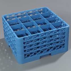 RG16-414 - OptiClean™ 16 Compartment w/4 Extenders - Carlisle Blue