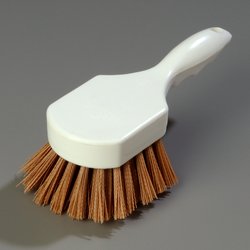 4054125 - Sparta® Brush w/Medium Stiff Nylon Bristles 8" x 3" - Tan