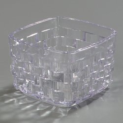 35407 - BASKET 4.5X3 HALF QT(324)CLEAR