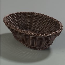 4920669 - DuraWeave™ Oval Basket 9", 6-1/4", 3" - Chocolate