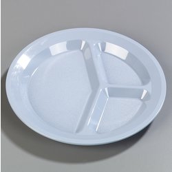 PCD21159 - Narrow Rim 3-Compartment Plate 11" / 1-1/4" - Slate Blue