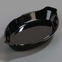 740503 - Oval Casserole Dish 8 oz, 3" x 4-1/4" - Black