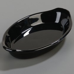 740003 - Oval Casserole 12 oz, 8-3/4" x 5-3/16" - Black