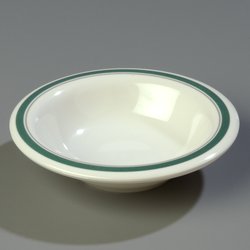 43041901 - Durus® Rimmed Bowl 6.3 oz, 6-1/16" - Bostonian on Bone