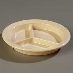 4351625 - Dallas Ware® 3-Compartment Plate 9" / 1-11/32" - Tan