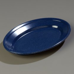 4356335 - Dallas Ware® Oval Platter 9-1/4", 6-1/4", 1-3/32" - Café Blue