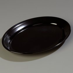 4356003 - Dallas Ware® Oval Platter 11-7/8", 8-15/32", 1-1/16" - Black