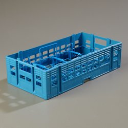 C12214 - OptiClean™ 8-Compartment Cup Rack - Carlisle Blue