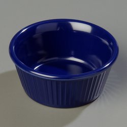 S28960 - Shallow Fluted Ramekin 3 oz - Cobalt Blue