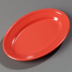4356352 - Dallas Ware® Oval Platter 9-1/4", 6-1/4", 1-3/32" - Sunset Orange