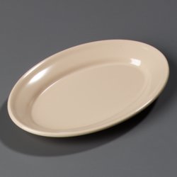 ARR12125 - PLATTER OVAL 9.25"X6.25" TAN