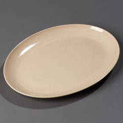 ARR13525 - Oval Platter 13-29/32" x 9-29/32" - Tan