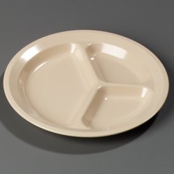 KL10325 - Kingline™ 3-Compartment Plate 11" / 1-1/16" - Tan