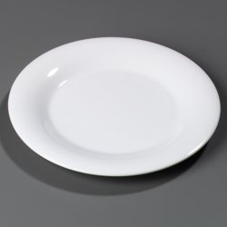 4301002 - Durus® Wide Rim Dinner Plate 10-9/16" / 1" - White