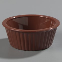 084428 - Fluted Ramekin 2 oz - Lennox Brown