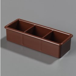 455228 - Three Compartment Sugar Caddy (holds 50 pkts)  - Lennox Brown