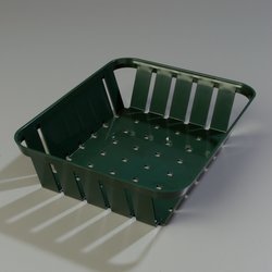 4403108 - Munchie Baskets™ 10-11/32", 8", 2-1/2" - Forest Green