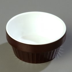 43911408 - Faceted Ramekin 2.3 oz - White-Brown