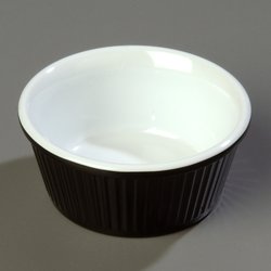 43916400 - Mosaic™ Shallow Fluted Ramekin 3 oz - White-Black
