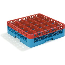 RG25-1C410 - OptiClean™ 25-Compartment w/1 Extender - Red-Carlisle Blue