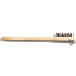 4557100 - Wood Handle Scraper w/Carbon Steel Bristles 20"