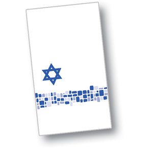 DXHS722DN01 - Shalom Design Dinner Napkin 15" x 17" (100/pk)