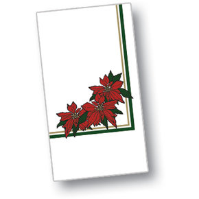 DXH5455DN01 - Poinsettia Blossom Design Napkin 15" x 17" (1000/cs)