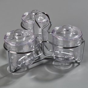 457307 - Caddy with 3 J-Jars & Lids - Clear