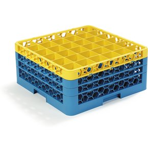 OptiClean™ 36-Compartment Color-Coded Glass Racks