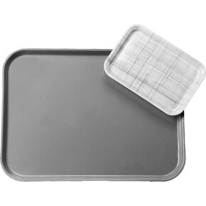 1212WFG062 - Glasteel™ Wood Grain Metric Tray 12-25/32", 10-7/16", 5/8" - Dark Woodgrain