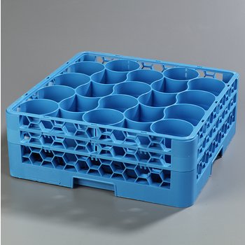 RW20-114 - OptiClean™ NeWave™ 20-Compartment Glass Rack w/2 Extenders - Carlisle Blue